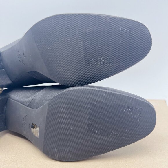 Stuart Weitzman Allshine 60 Ankle Boots Heels Black Leather Embellished US 9.5 - Picture 11 of 12